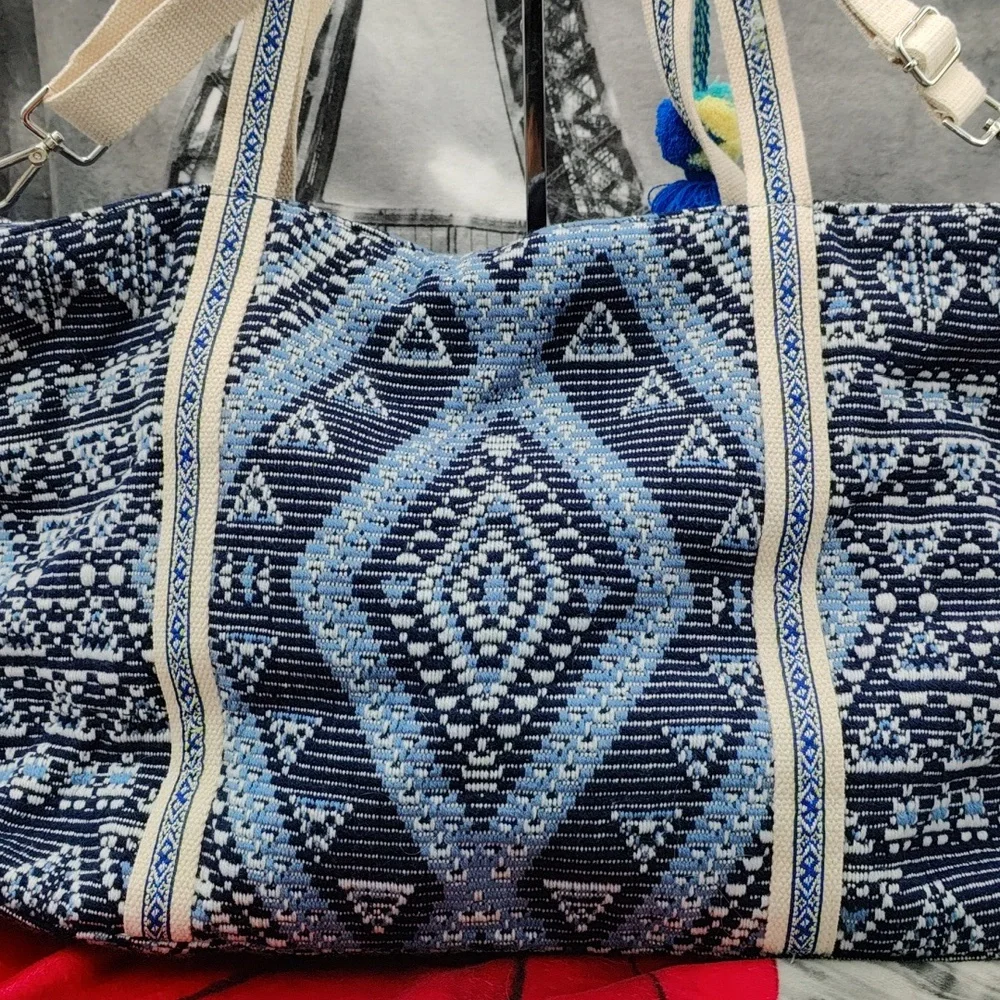 America And Beyond Beaded Tote